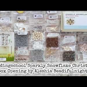Beadingschool Sparkly Snowflake Christmas Box Opening