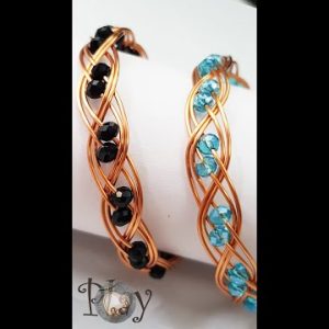 Double 3 wire braid | bracelet | small crystal | handmade jewelry @Lan Anh Handmade 741 #Shorts