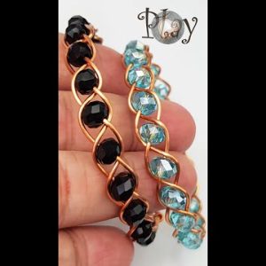 3 Strand Braid | Simple bracelet | Crystal beads | Stone with holes @Lan Anh Handmade 744 #Shorts