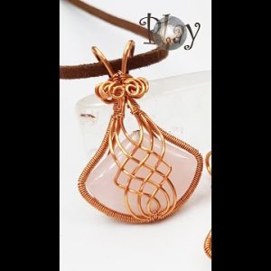 Criss-cross wire | pendant | Wire wrapped stones  no holes  @Lan Anh Handmade 765 #Shorts