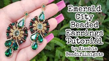 Emerald City Beaded Earrings Tutorial