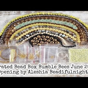 Curated Bead Box Bumble Bees June 2022 Opening