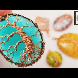 Tree of Life | Classic | wire wrap stone without holes | Pendant | big stone @Lan Anh Handmade  802