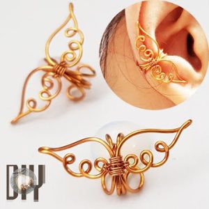 Angel wings | earcuff | simple jewelry | Christmas | How to make @Lan Anh Handmade 789 #Shorts