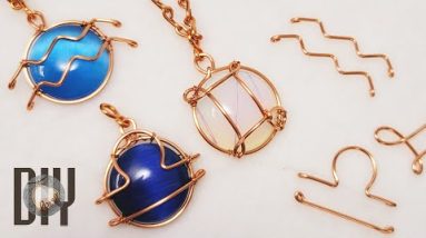 12 zodiac signs | Gemini | Libra | Aquarius | Pendant | Air element | cabochon @Lan Anh Handmade 830