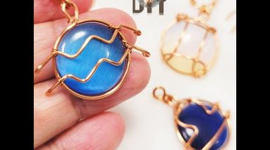 12 zodiac signs | Gemini | Libra | Aquarius | Pendant | Air element | round cabochon 831 #Shorts