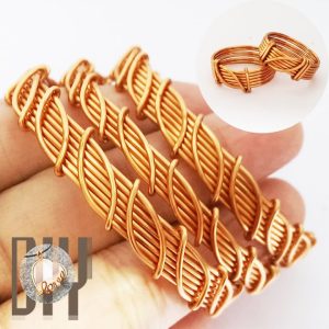 Leaf bracelet | simple jewelry making | copper wire 849 @Lan Anh Handmade #Shorts