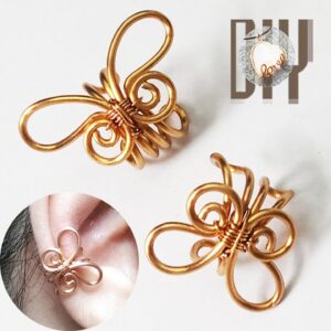 Simple butterfly | ear cuff | copper jewelry | no stone @Lan Anh Handmade  887 #Shorts