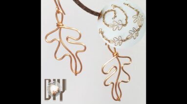 The Leaf | earrings | bracelet | copper wire | do not use stone @Lan Anh Handmade 877 #Shorts