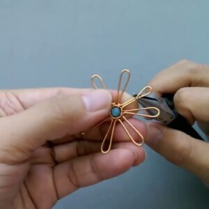 ship wheel | pendant | small stone | Copper wire @LanAnhHandmade 901 #Shorts
