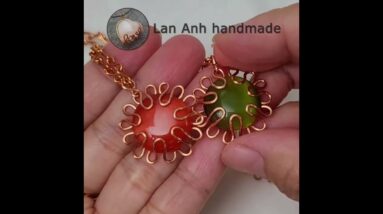 Love Flower Pendant | heart | simple DIY handmade jewelry ideas @LanAnhHandmade 925 #Shorts