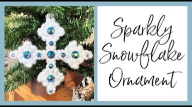 Sparkly Snowflake Ornament