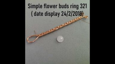 Simple flower buds | ring | adjustable size | stone without holes @LanAnhHandmade 915 #Shorts