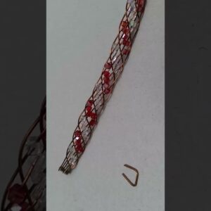Stranded braided cuff bracelet with bead | DIY | handmade jewelry ideas @LanAnhHandmade 931